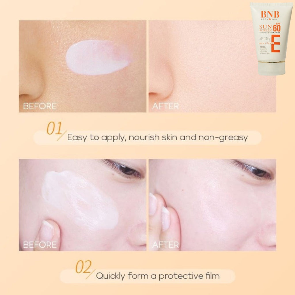 BNB Radiance Resurgence Bundle ( Rice Extract Kit + Free Vitamin E Spf 60 )